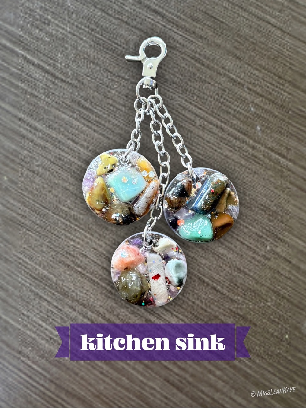 .handmade Bag Charms/Keychains with Crystals - Picture 11 of 16